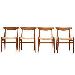 Hans Wegner, Set of Four Chairs, Model W2