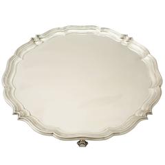 Antique Sterling Silver Salver, George V