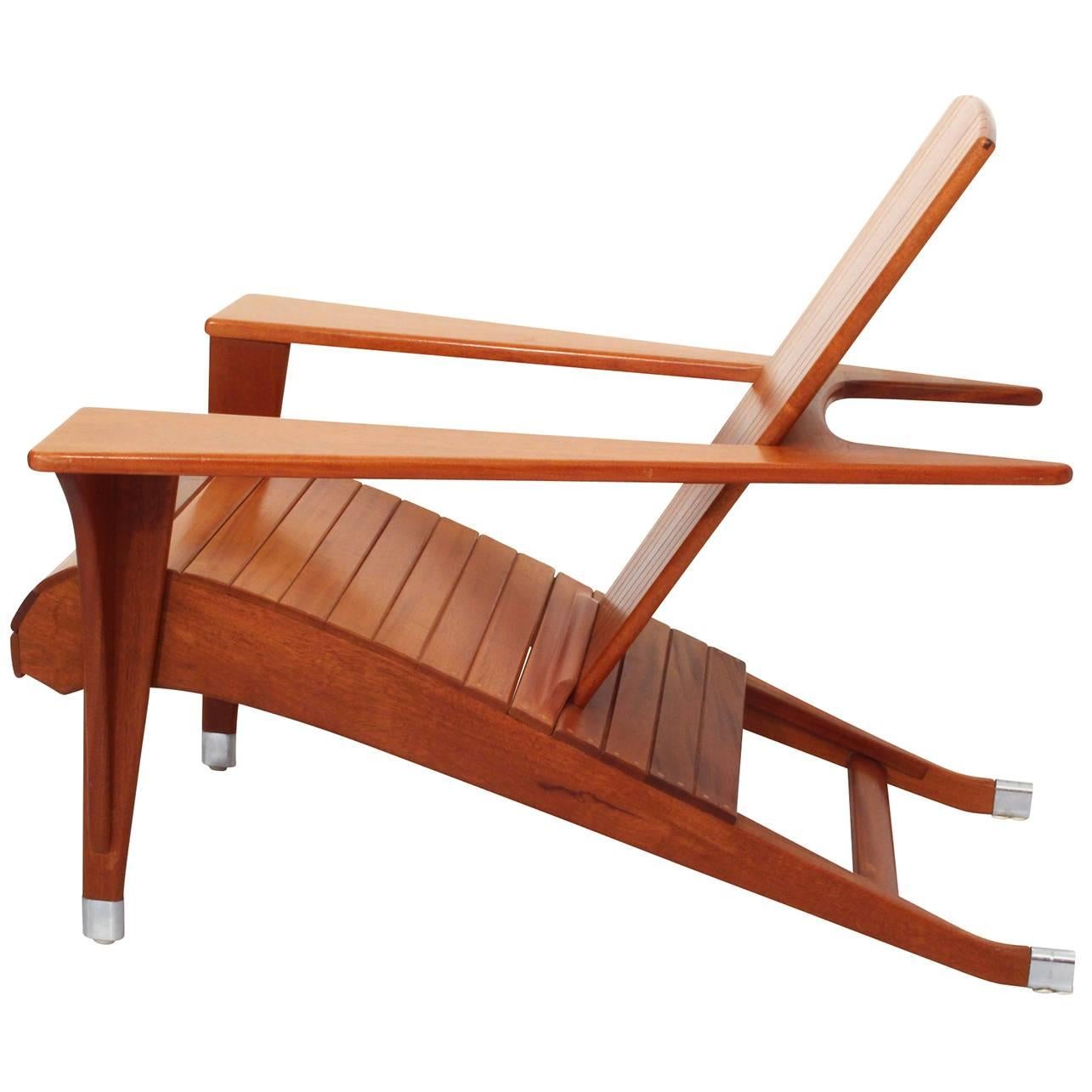 Rare Deck Chair "Meditation" by Klaus Wettergren For Sale