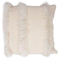 New Gorgeous Sure Alpaca Fur and Boucle Pillow by Rosemarie Hallgarden
