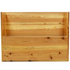 303 Bench in Solid Wood with Hand Oiled Finish and Clear Wire Glass Seat 12