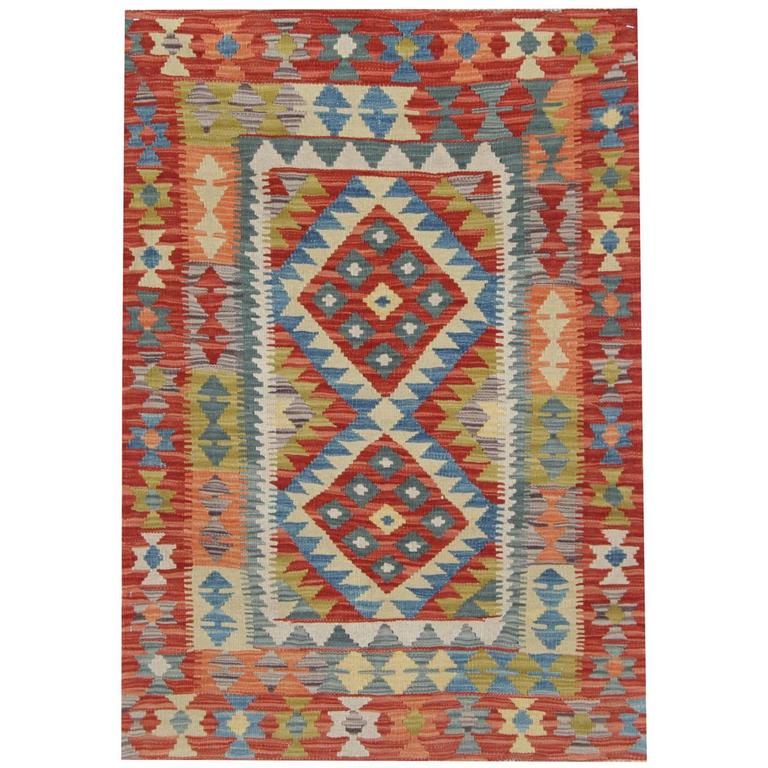 Kilim Rugs, Traditional Rugs, Colorful Rugs, Carpet from Afghanistan