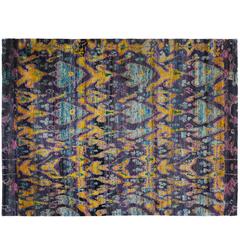 Indian Sari Silk Rug 3