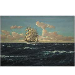 
Full Sail
 Oil on Canvas, Signed