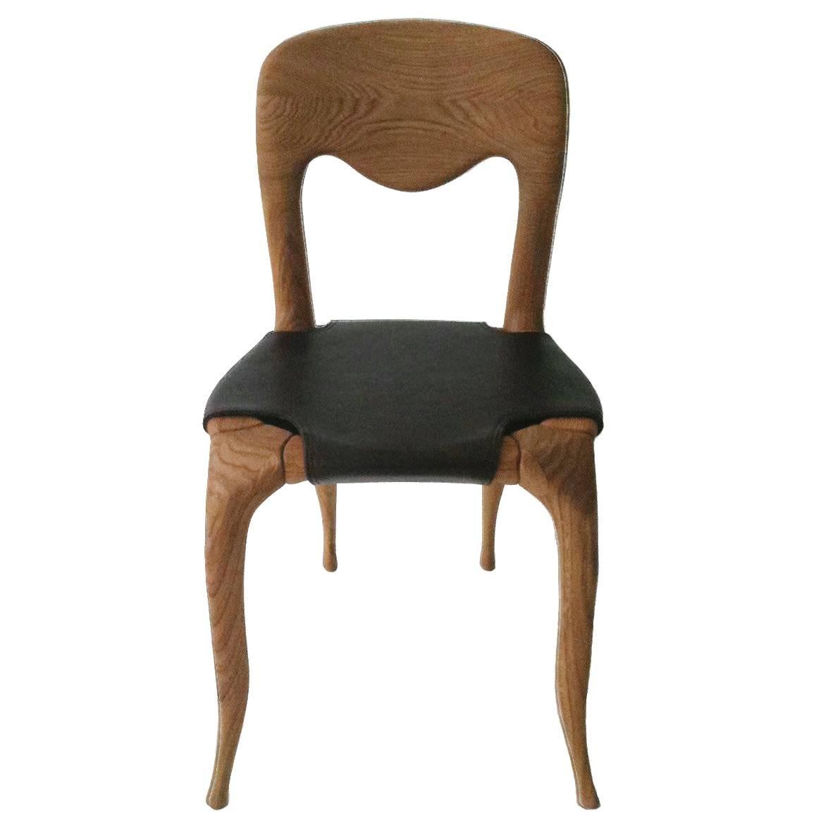 Domo - English oak modern dining chair, designed by Nigel Coates