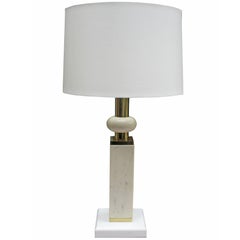 Retro Modernist Marble Table Lamp