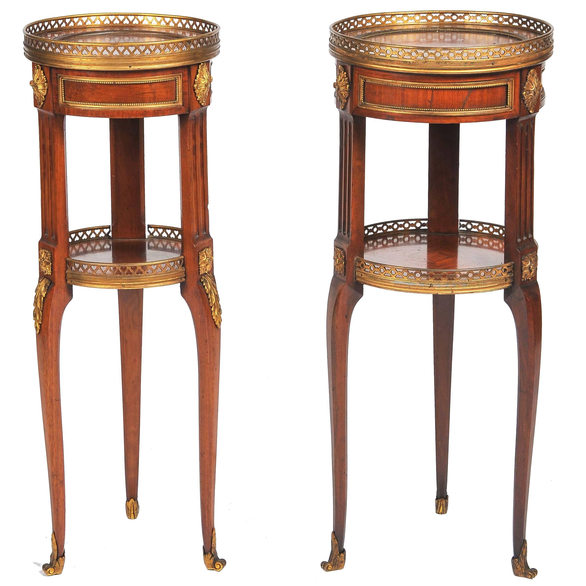 Near Pair of Empire Influenced Side Tables, 19th Century