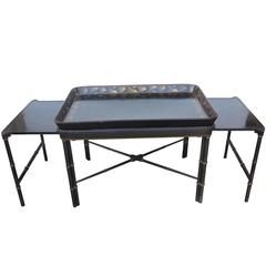 Black Jean Dunand Style French Tray Table Cocktail 3
