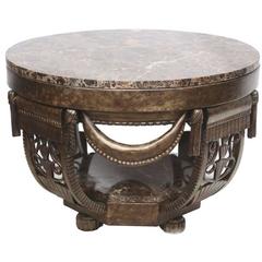 French Art Deco Forged Iron Cocktail Table in the Style of Edgar Brandt 10