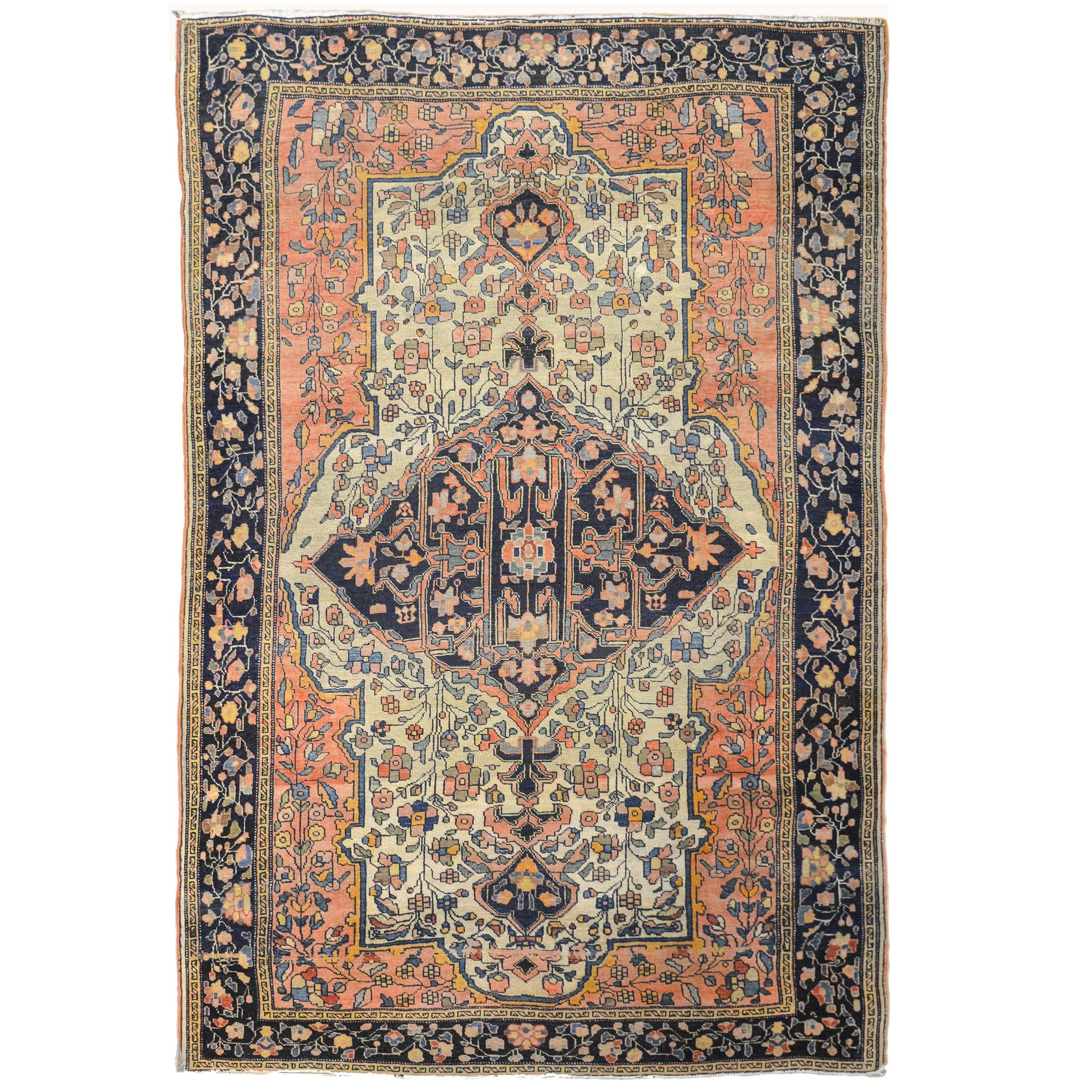 Merveilleux tapis Sarouk Farahan du 19ème siècle