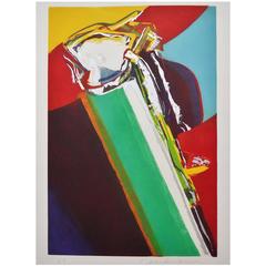 John Chamberlain Print 'Time Goes by, Purple Disappears' from Natural Landscape 10
