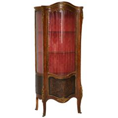 Antique French Ormolu-Mounted Display Cabinet 1
