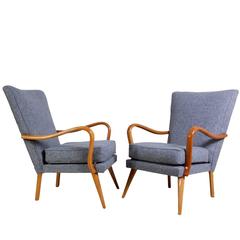Retro Pair of Bambino Chairs by Howard Keith for H.K Furniture, circa 1950