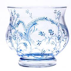 Austrian Wiener Werkstatte, Enamel Decorated Glass Vase