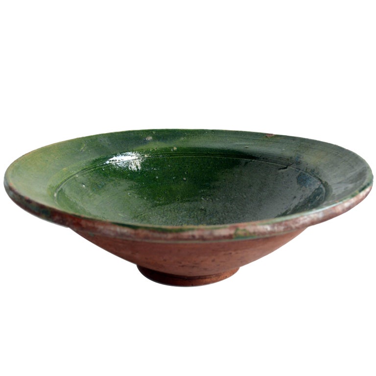 Green Ceramic Bowl at 1stDibs