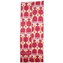 Late 19th Century Central Asian Uzbek Ikat Hanging