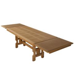 Guillerme & Chambron Extendable Dining Table in Solid Oak 7