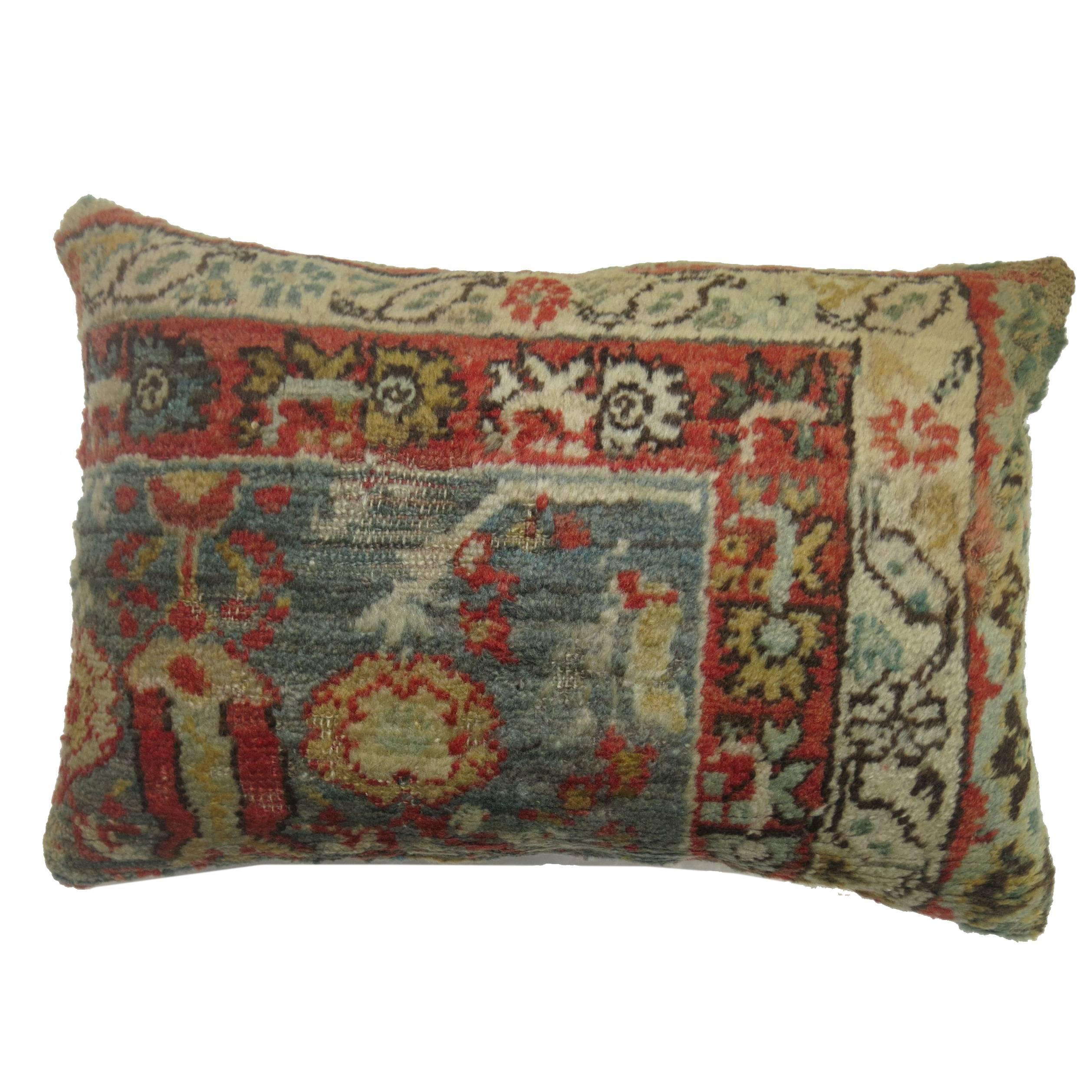Antique Oushak Rug Pillow