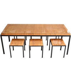 Table et six tabourets Danny Ho Fong pour Tropi-cal