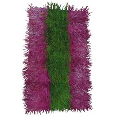 Angora "Tulu" in Emerald and Fuchsia Rug