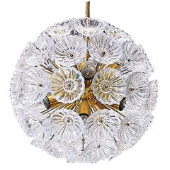 Starburst Chandelier Sputnik Lamp Glass Flower. 1960s. Germany 2