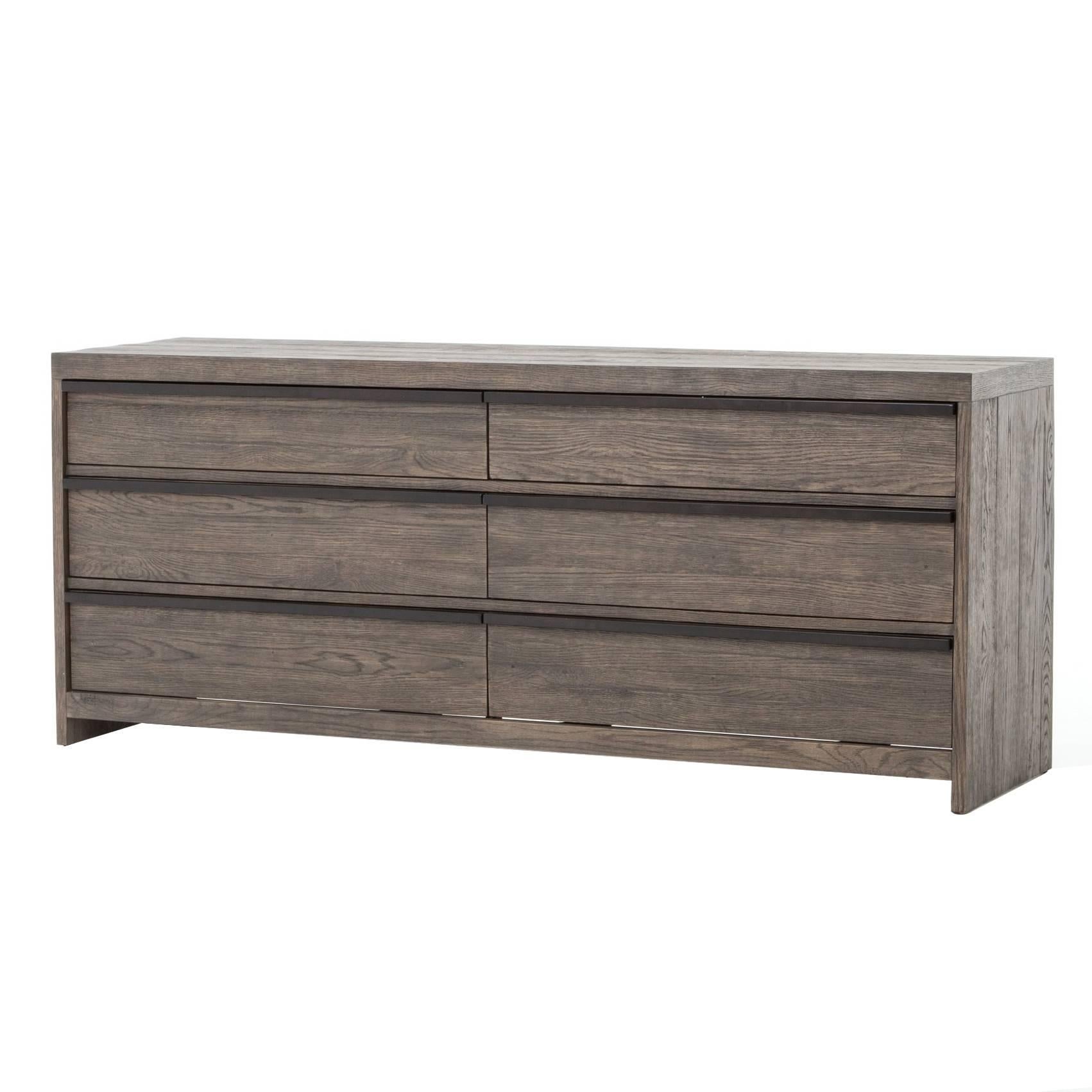 Modern Oak Long Dresser