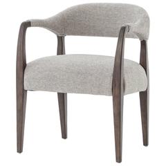Upholstered Dining Chairs with Arms 8