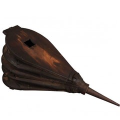 Large Antique English Blacksmith Forge Bellows