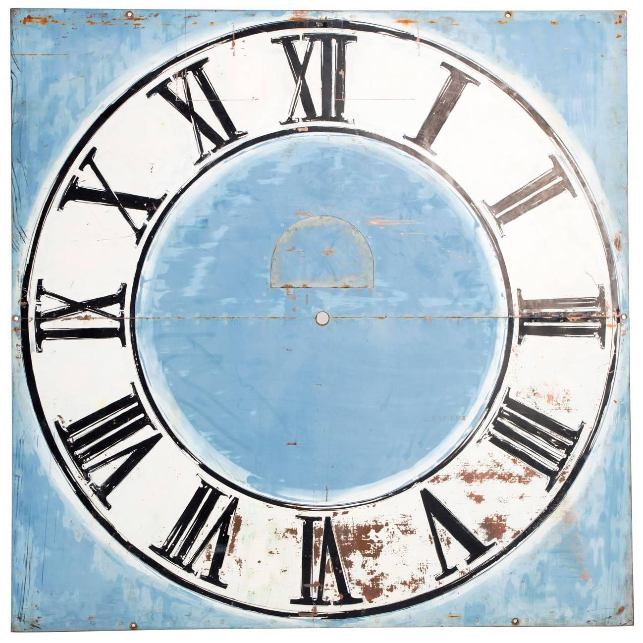 Large Painted Clock Face