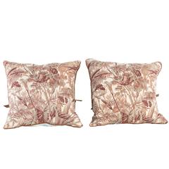 Decorative Pillows in Antique French Verdure Fabric 6
