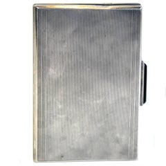 Antique Sterling Silver Art Deco Cigarette Case or Wallet