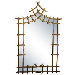 Faux Bamboo Mirror by Howard Dilday, 1970s