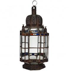 Antique Large Moroccan Candle Lantern 10