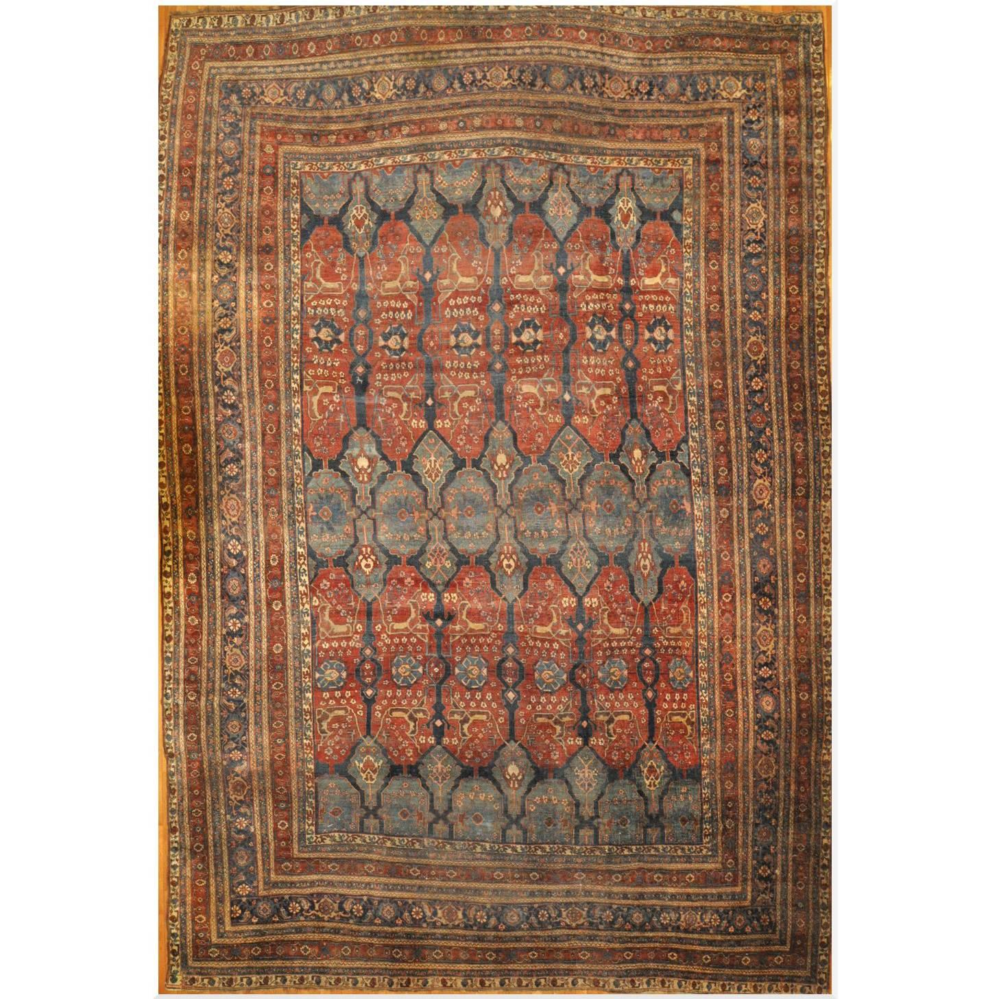 Antique Persian Bidjar Rug For Sale