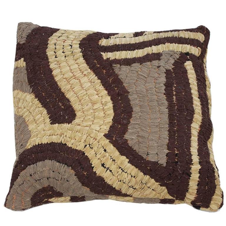 Vintage Textile Floor Pillow For Sale at 1stdibs