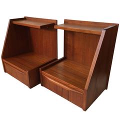 Pair of Midcentury Danish Floating Nightstands 5