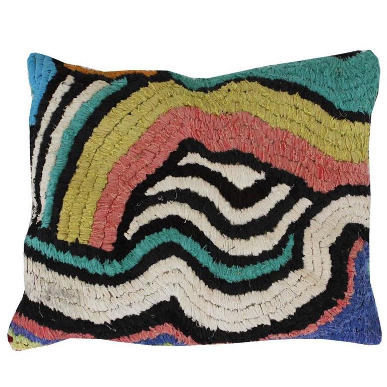 Vintage Textile Floor Pillow For Sale at 1stdibs