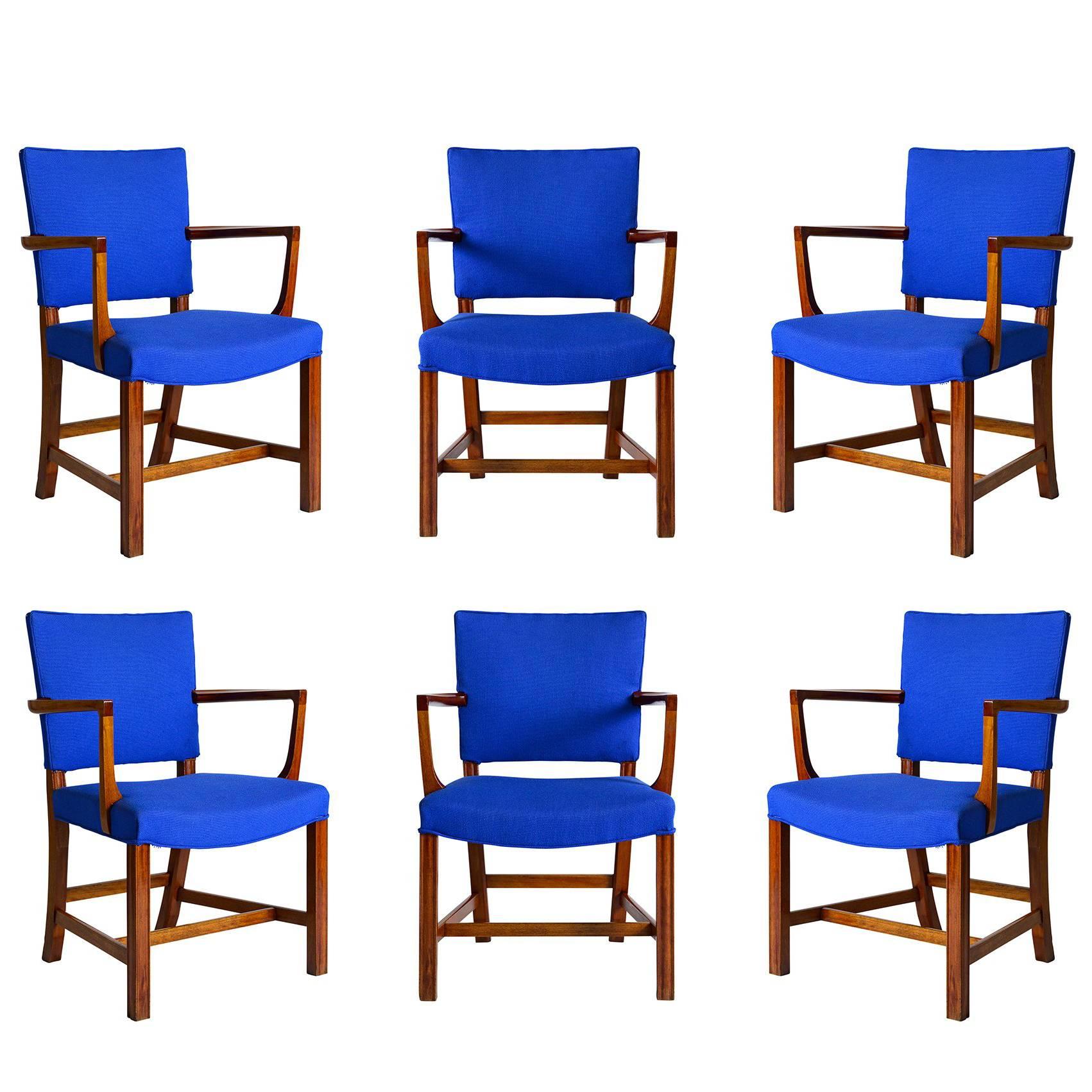 Set of Six Kaare Klint Armchairs For Sale