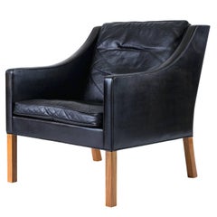 Borge Mogensen Model #2207 Leather Lounge Chair