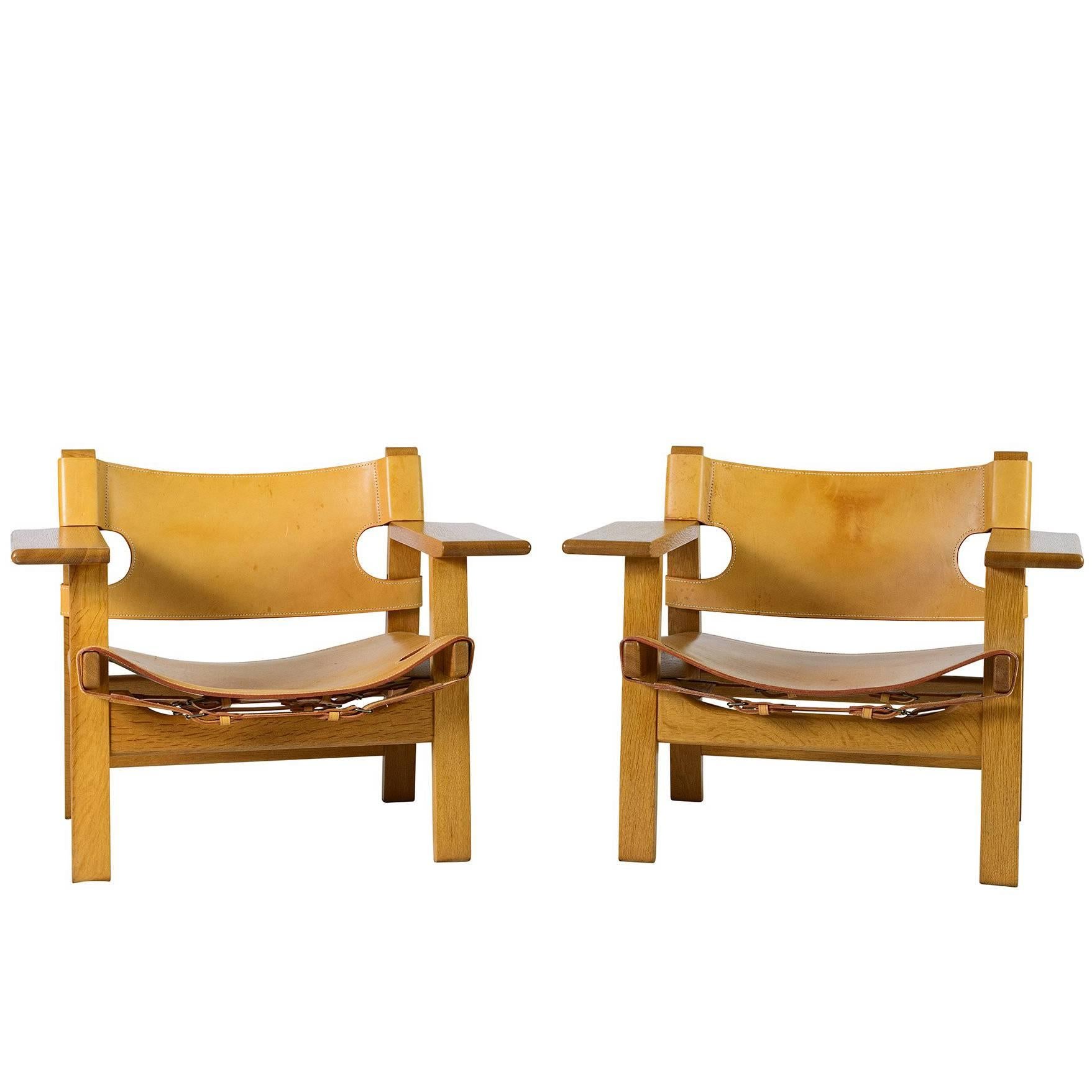Pair of Børge Mogensen "Spanish" Chairs