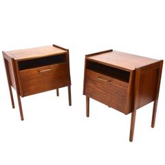 Pair Side Tables or Nightstands by Jens Risom