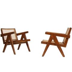 Pierre Jeanneret Set of Two "Easy Armchairs"