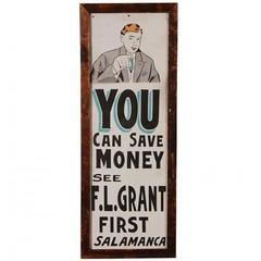 Vintage Framed Tin Signage 10