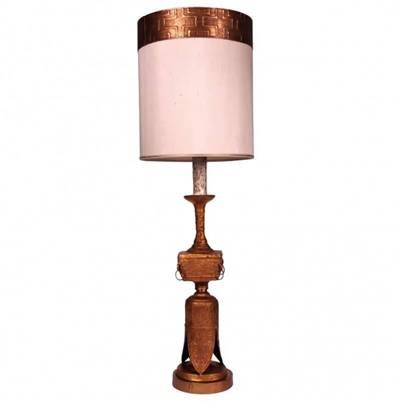 Mid-Century Sculpted Lamp in the Manner of James Mont