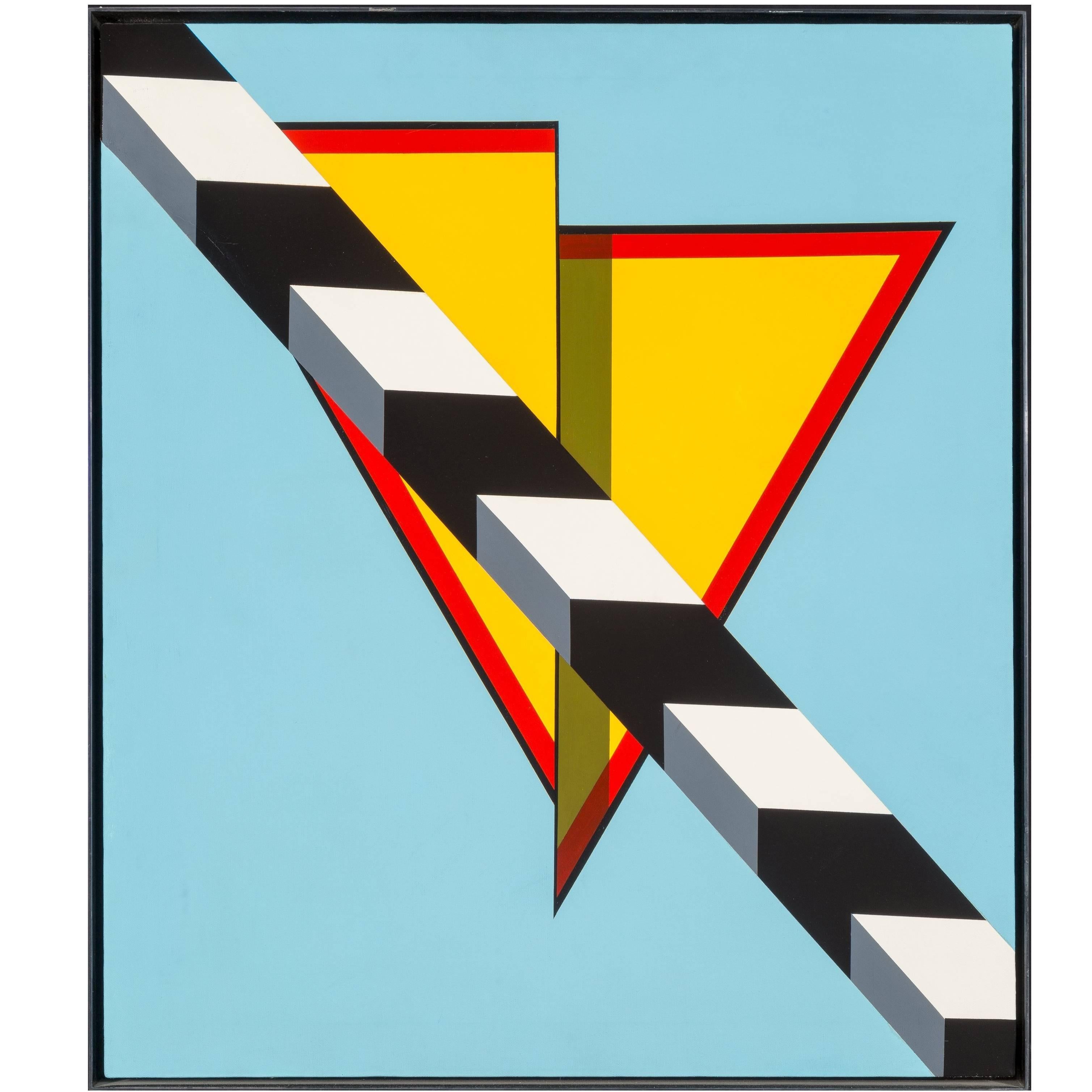 "Landscape" Acrylic on Canvas, 1967 by Allan D'Arcangelo