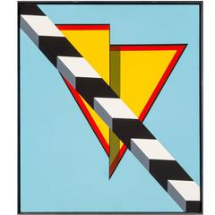 "Landscape" Acrylic on Canvas, 1967 by Allan D'Arcangelo