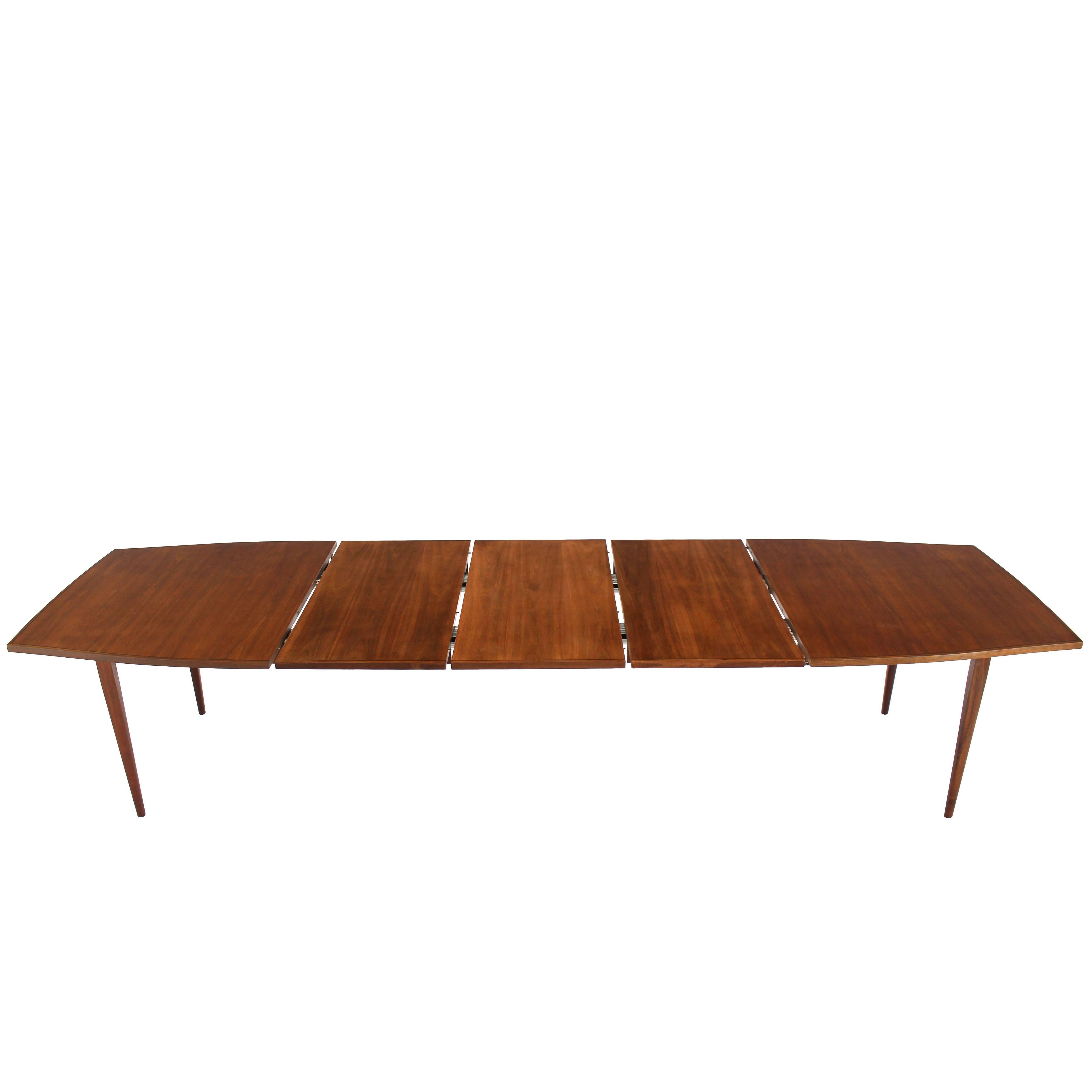 Large Walnut Dining Table by Directional