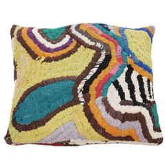 Vintage Textile Floor Pillow 7