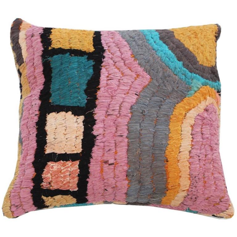 Vintage Textile Floor Pillow For Sale at 1stdibs