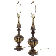 Pair of Stiffel Brass Table Lamps